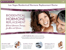 Tablet Screenshot of lasvegasbioidenticalhormonereplacement.com